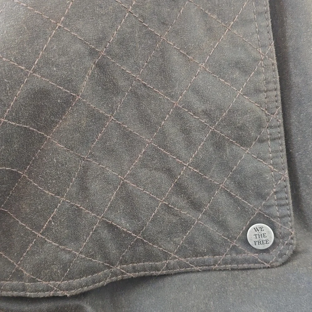We The Free Headliner Wax Pullover, Color Olive, Large, Retail $398.00 USD - Picture 14 of 16